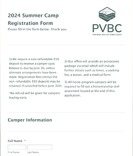 PVBC Registration